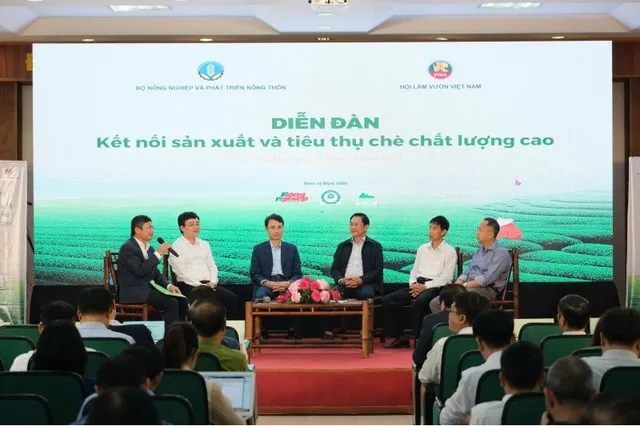 Diễn đàn kết nối sản xuất và tiêu thụ chè chất lượng cao tổ chức tại Phú Thọ. Ảnh: Nông nghiệp Việt Nam.