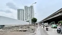 Khu vực được quây tôn là nơi sẽ xây dựng nhà ở xã hội Tây Nam Kim Giang. Ảnh: Thanh Vũ