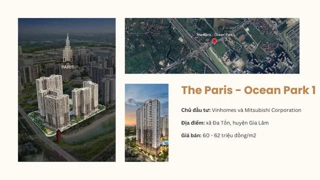 The Paris là khu căn hộ cuối cùng thuộc phân khu The Metropolitan tại Ocean Park 1.