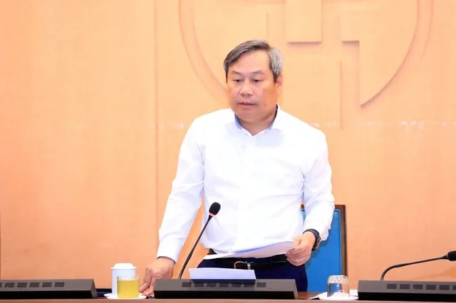 Chủ tịch UBND TP. Hà Nội Vũ Đại Thắng phát biểu kết luận cuộc họp.