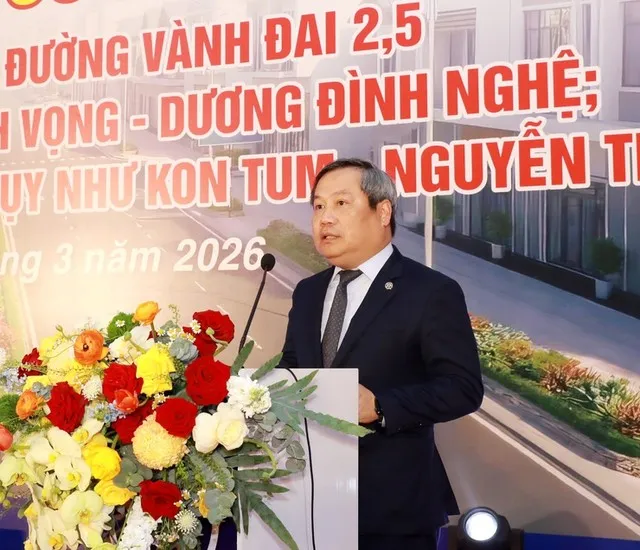Chủ tịch UBND TP. Hà Nội Vũ Đại Thắng phát biểu chỉ đạo tại Lễ khởi công.