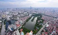 Hà Nội nhìn từ trên cao.