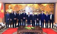 Các đại biểu tham dự buổi tiếp. Ảnh: Lê Hải
