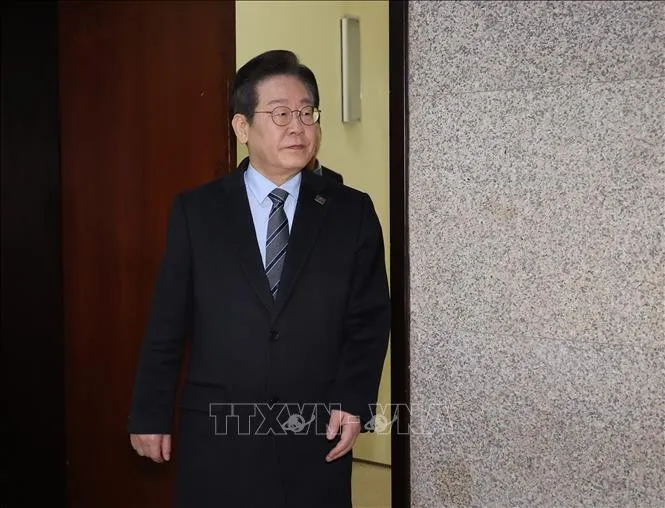 Chủ tịch đảng Dân chủ (DP) đối lập của Hàn Quốc Lee Jae Myung. Ảnh tư liệu: Yonhap/TTXVN