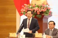 Thứ trưởng Bộ Y tế Lê Đức Luận thông tin tại buổi họp báo Chính phủ tối 4/5 - Ảnh: Đức Minh TBTC
