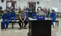 Các bị cáo tại tòa.