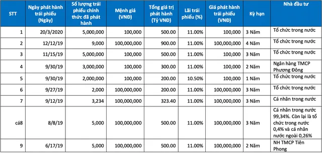 Hưng Thịnh Land huy động gần 4.000 tỷ đồng trái phiếu từ 6/2019 đến nay ảnh 1