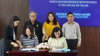 Ký kết biên bản ghi nhớ hợp tác tiêu thụ sản phẩm giữa doanh nghiệp tỉnh Thừa Thiên Huế và doanh nghiệp Thái Lan