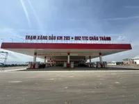 Trạm nhiên liệu tại Trạm dừng nghỉ Km205+092 đã sẵn sàng đi vào hoạt động.