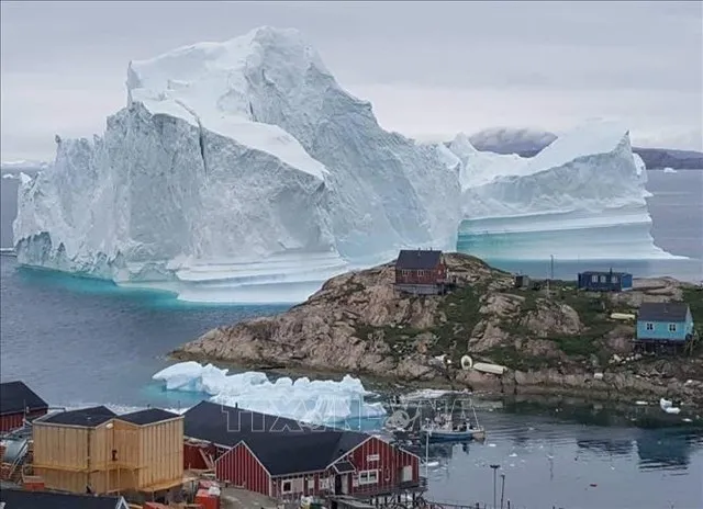 Băng trên đảo Greenland, Đan Mạch. Ảnh: Getty Images/TTXVN