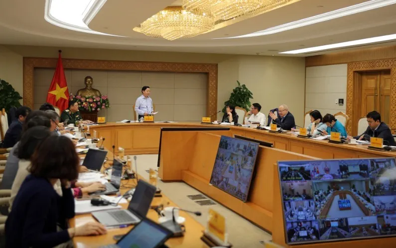 Phó thủ tướng Trần Hồng Hà chủ trì cuộc họp. Ảnh: VGP