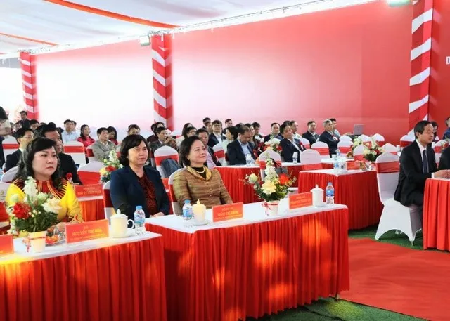 Phó Thủ tướng Phạm Thị Thanh Trà dự lễ khởi công Dự án đầu tư phát triển kết cấu hạ tầng khu công nghiệp Quế Võ II - giai đoạn 2 tại xã Phù Lãng tại tỉnh Bắc Ninh - Ảnh: VGP.