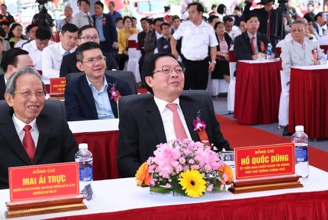 Phó Thủ tướng Chính phủ Hồ Quốc Dũng dự Lễ khởi công các dự án trọng điểm của tỉnh Gia Lai - Ảnh: VGP.