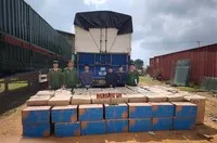 Lực lượng chức năng liên tiếp bắt giữ 3 vụ mua bán vận chuyển thuốc lá ngoại nhập lậu với số lượng lớn tại Quảng Trị trong tháng 12/2025. Ảnh: 389.