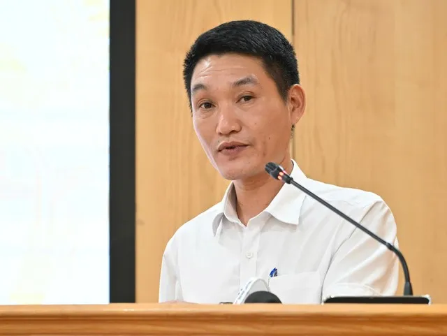Ông Nguyễn Anh Tuấn, Trưởng phòng Kinh doanh xăng dầu và khí, Cục Quản lý và Phát triển thị trường trong nước thông tin về thị trường xăng dầu.
