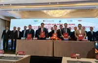 Quang cảnh lễ ký kết hợp đồng tín dụng cho Dự án.
