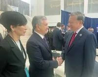 Tổng Bí thư Tô Lâm gặp lãnh đạo các nước nhân dịp tham dự cuộc họp khai mạc Hội đồng hòa bình về Gaza. Ảnh: TTXVN