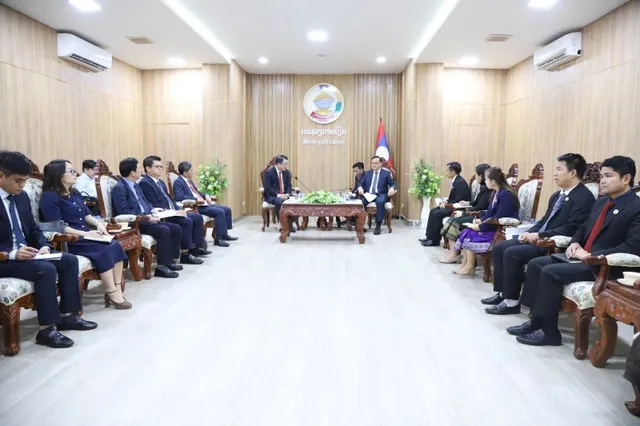 Quang cảnh buổi tiếp.
