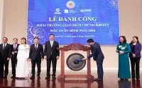 Lễ đánh cồng khai trương Phiên giao dịch chứng khoán đầu Xuân Bính Ngọ 2026
