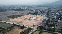Hình ảnh khu đất vừa được tổ chức đấu giá tại thôn Đông Lai, xã Quang Tiến, huyện Sóc Sơn. Ảnh: Phan Thiên