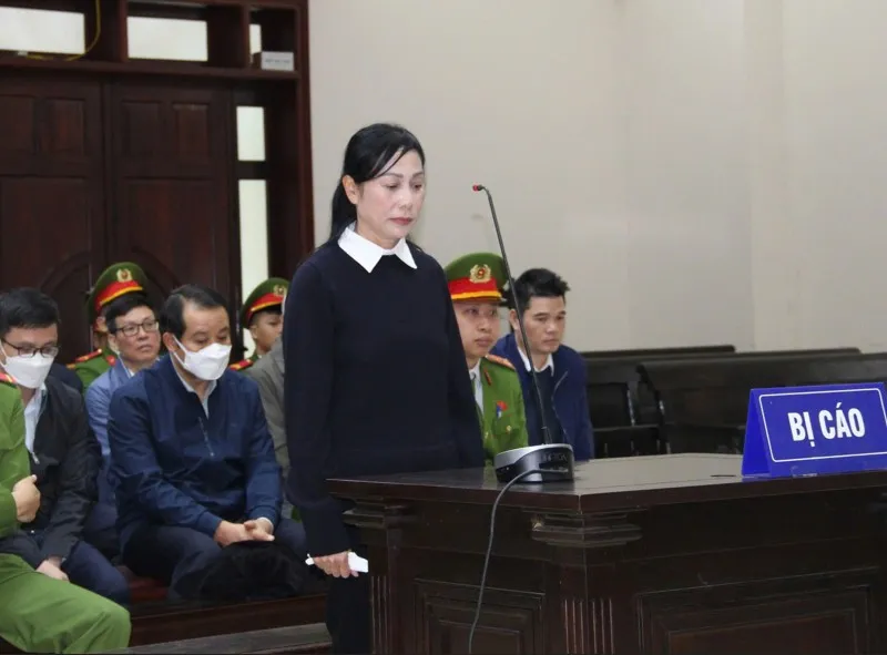 Cựu Bí thư Tỉnh ủy Vĩnh Phúc (cũ) Hoàng Thị Thúy Lan tại phiên tòa phúc thẩm.