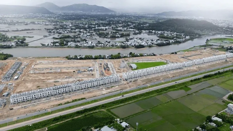 UBND xã Tuy Phước được giao hoàn thành việc xác nhận nguồn gốc sử dụng đất đối với các hộ còn lại trong tháng 2/2026 tại Dự án Khu dân cư kết hợp chỉnh trang đô thị Bắc Hà Thanh. Ảnh: Quy Nhơn Iconic.