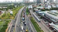 Gần 80 dự án chung cư đã và sắp triển khai trong bán kính cách tuyến metro số 1 (Bến Thành - Suối Tiên) từ 2-7 km. Ảnh: Lê Toàn.