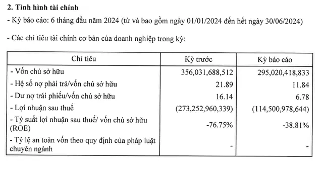 Thông tin tài chính mới nhất của Setra