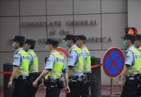 Tổng Lãnh sự quán Mỹ tại thành phố Thành Đô, Trung Quốc. Ảnh tư liệu: AFP/TTXVN
