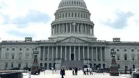 Điện Capitol - nơi đặt trụ sở Quốc hội Mỹ tại trung tâm thủ đô Washington D.C. Ảnh: Ngọc Quang - PV TTXVN tại Mỹ