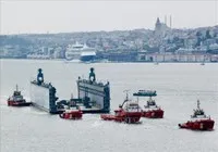Tàu kéo của Nga di chuyển qua eo biển Bosphorus (Thổ Nhĩ Kỳ) để vào Biển Đen, ngày 18/9/2024. Ảnh tư liệu: REUTERS/TTXVN
