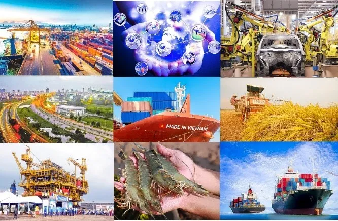 Năm 2026, tăng trưởng GDP cả nước phấn đấu đạt từ 10% trở lên, gắn với giữ vững ổn định kinh tế vĩ mô, kiểm soát lạm phát và bảo đảm các cân đối lớn. Ảnh minh họa.