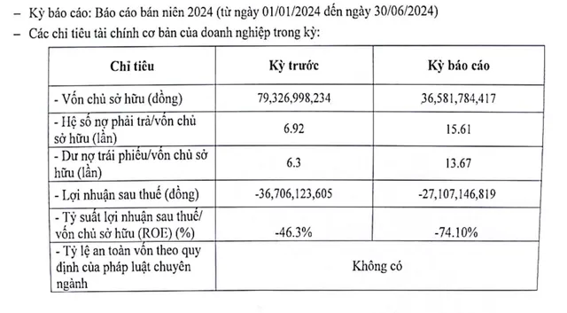 Các thông tin tài chính của Hoàng Sơn 2