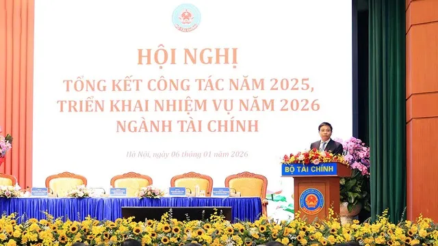 Bộ trưởng Bộ Tài chính Nguyễn Văn Thắng phát biểu tại hội nghị. Ảnh: Đức Thanh.