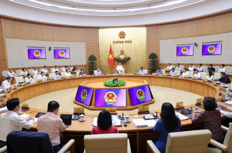 Toàn cảnh phiên họp Chính phủ thường kỳ tháng 4/2026.