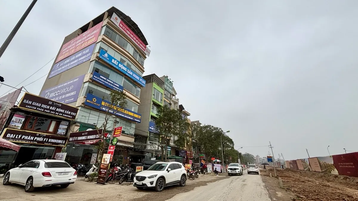 Những căn nhà có mặt tiền hướng ra dự án đang được rao bán với giá 344 triệu đồng/m2. Hiện các sàn địa ốc đang thuê lại toàn bộ căn nhà với giá 40 - 50 triệu đồng/tháng. Hầu hết ngôi nhà đều có diện tích 60 m2 và cao từ 5 - 6 tầng.
