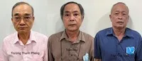 Các bị can trong vụ án. Ảnh: BCA.