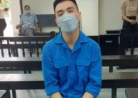 Bị cáo tại tòa.