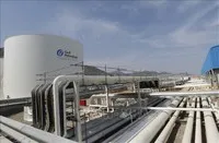 Toàn cảnh cơ sở trữ dầu Gulf Petrochem ở vùng bờ biển thuộc Fujeirah, Eo biển Hormuz, Các tiểu vương quốc Arab thống nhất. Ảnh tư liệu: AFP/TTXVN