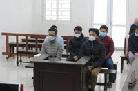 Các bị cáo tại tòa.