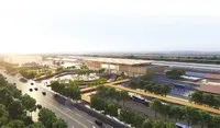 Phối cảnh ga Hải Dương thuộc Dự án Tuyến đường sắt Lào Cai - Hà Nội - Hải Phòng.