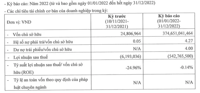 Công ty Bất động sản Đại Hùng lỗ 2 năm liên tiếp
