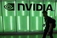 Biểu tượng của Tập đoàn Nvidia. Ảnh: REUTERS/TTXVN