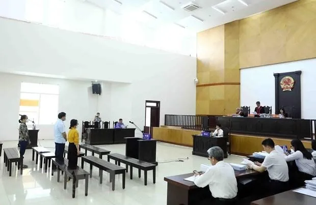 Quang cảnh phiên tòa phúc thẩm. (Ảnh: Phạm Kiên/TTXVN).