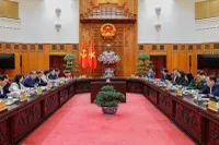 Thủ tướng Phạm Minh Chính chủ trì cuộc họp. Ảnh: VGP.