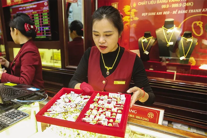Tổng Bí thư yêu cầu xóa bỏ thế độc quyền Nhà nước về thương hiệu vàng miếng một cách có kiểm soát. Ảnh: Đức Thanh 