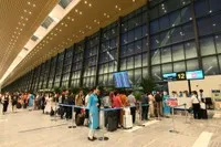 Bên trong Nhà ga hành khách T3, Cảng hàng không quốc tế Tân Sơn Nhất.