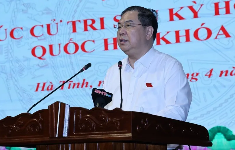 Ủy viên Bộ Chính trị, Phó Thủ tướng Thường trực Phạm Gia Túc phát biểu tại Hội nghị. Ảnh: VGP.