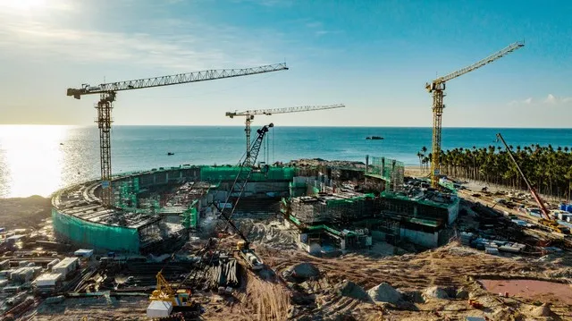 Nhà biểu diễn đa năng Phú Quốc đang cấp tập thi công chuẩn bị cho APEC 2027