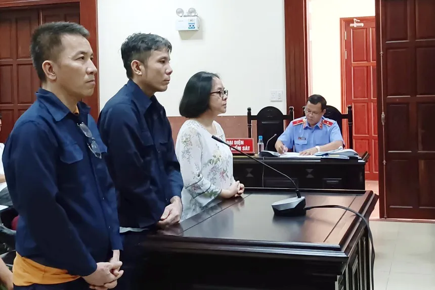 Các bị cáo tại phiên phúc thẩm ngày 10/5. (Ảnh: Việt Dũng)
